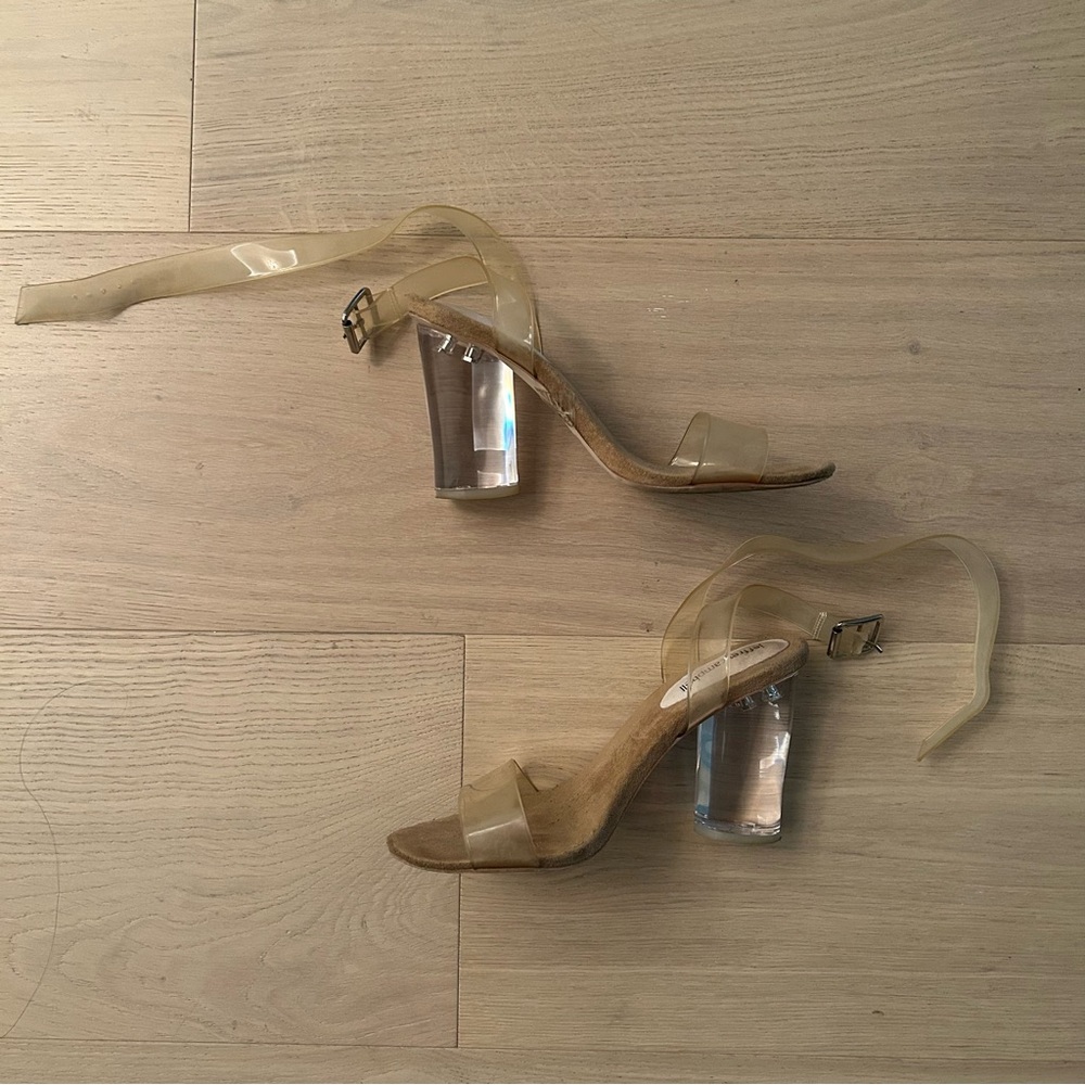 Jeffrey Campbell Transparent Block Heel Sandals